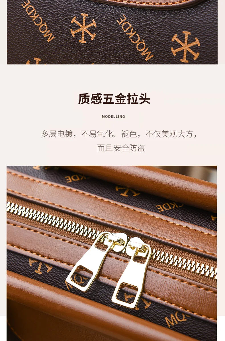 Soft Leather Women Crossbody Bag Large Capacity Versatile - Smarsty