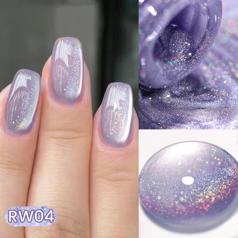 Born Pretty Rainbow Purple Magnetic Gel Nail Polish 10ml - Smarsty