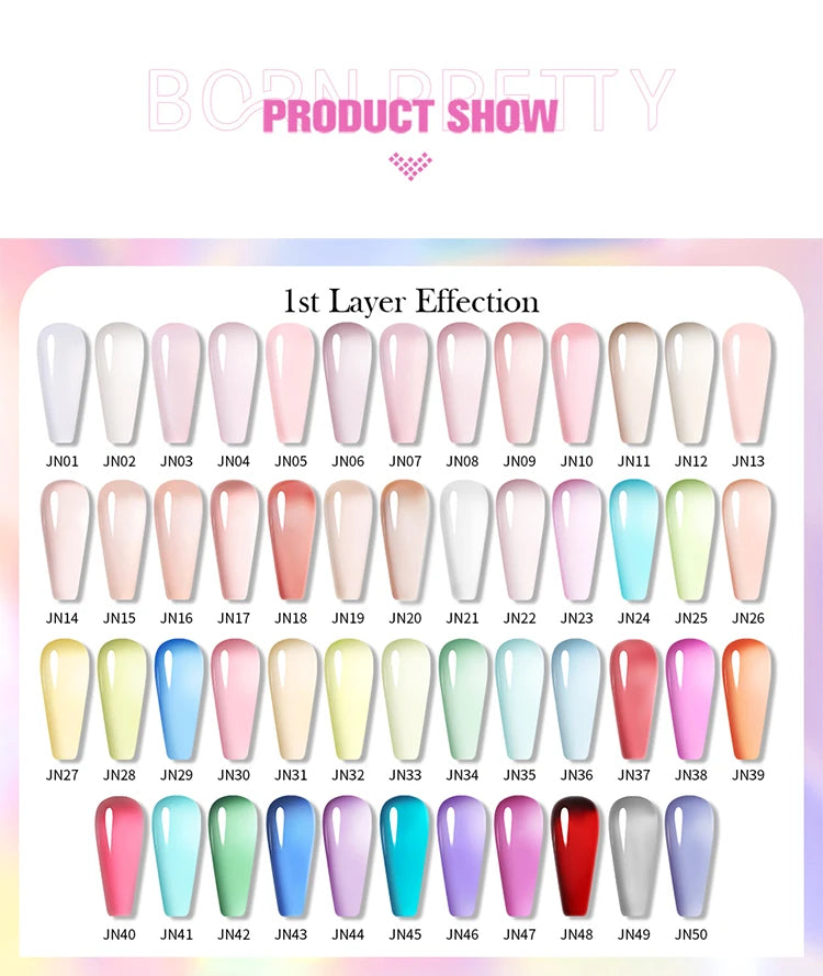 Born Pretty 10ml Translucent Jelly Gel Polish - Smarsty