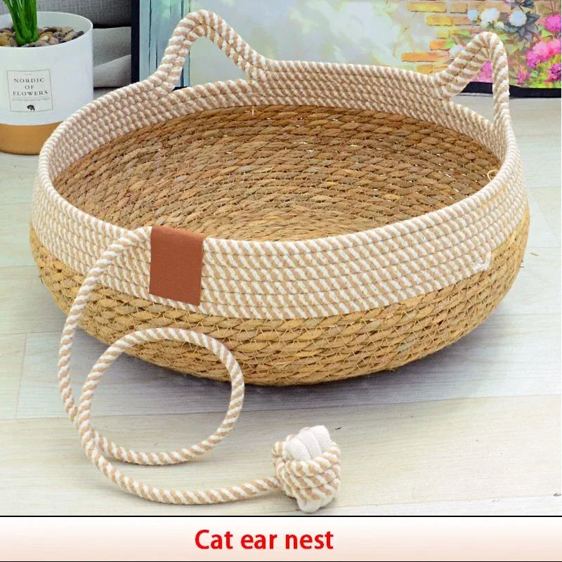 Breathable Summer Cat Bed with Removable Cover - Smarsty