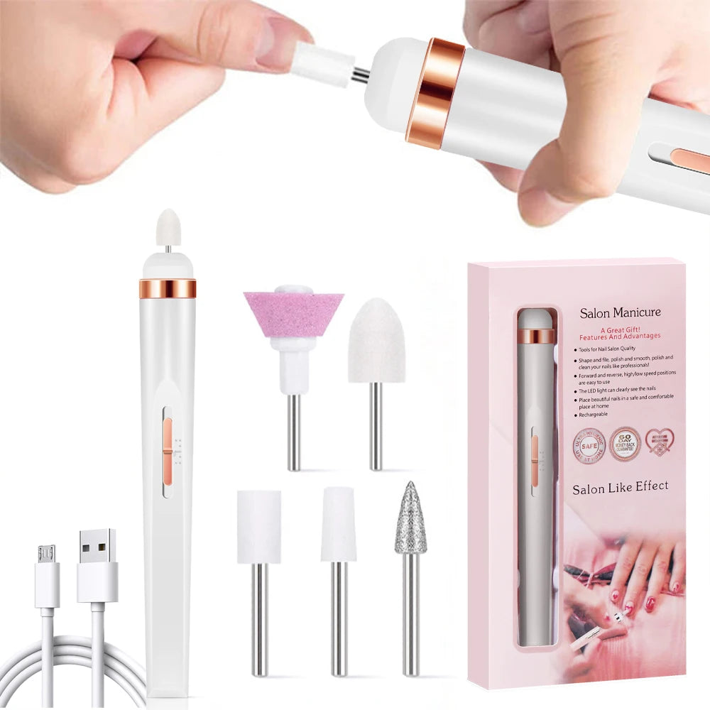 Portable Electric Nail File with 4 Speed Options - Smarsty