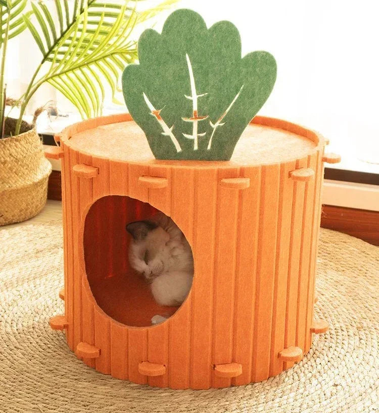 Large Space Felt Cat Nest for Comfortable Rest - Smarsty