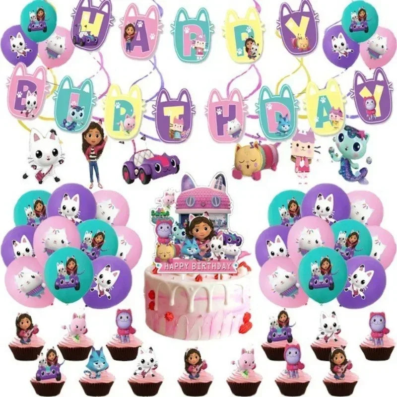 Disney Gabby's Dollhouse Birthday Party Tableware Set - Smarsty