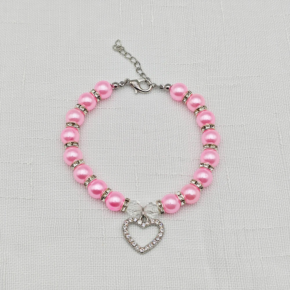 Cute Adjustable Pet Necklace with Heart Pendant - Smarsty