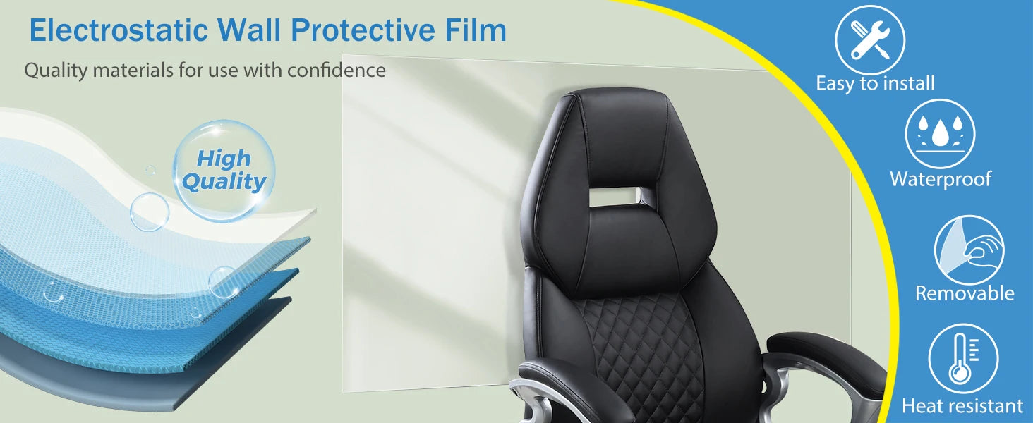 Transparent Electrostatic Wall Film Waterproof and Dirt-resistant - Smarsty