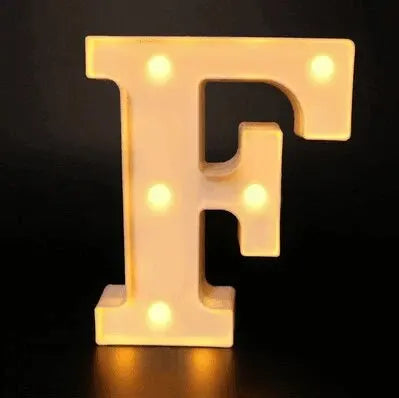 Colorful LED Letter Light for Weddings and Birthdays - Smarsty