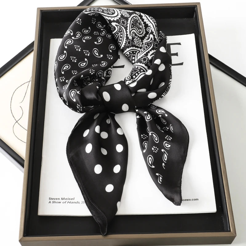 Elegant Silk Floral Hairbands and Neck Scarves - Smarsty