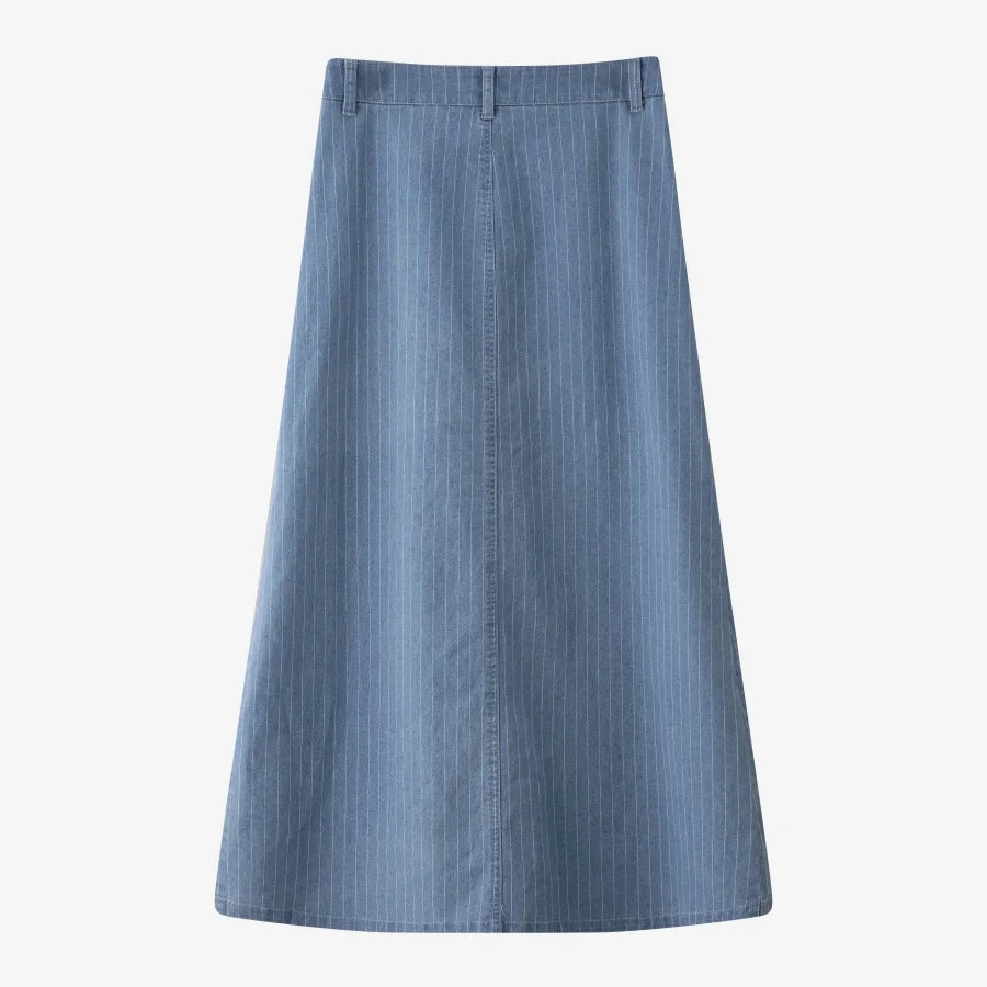 AS 2025 pinstripe denim skirt fashion woman clothes lady wear - Smarsty