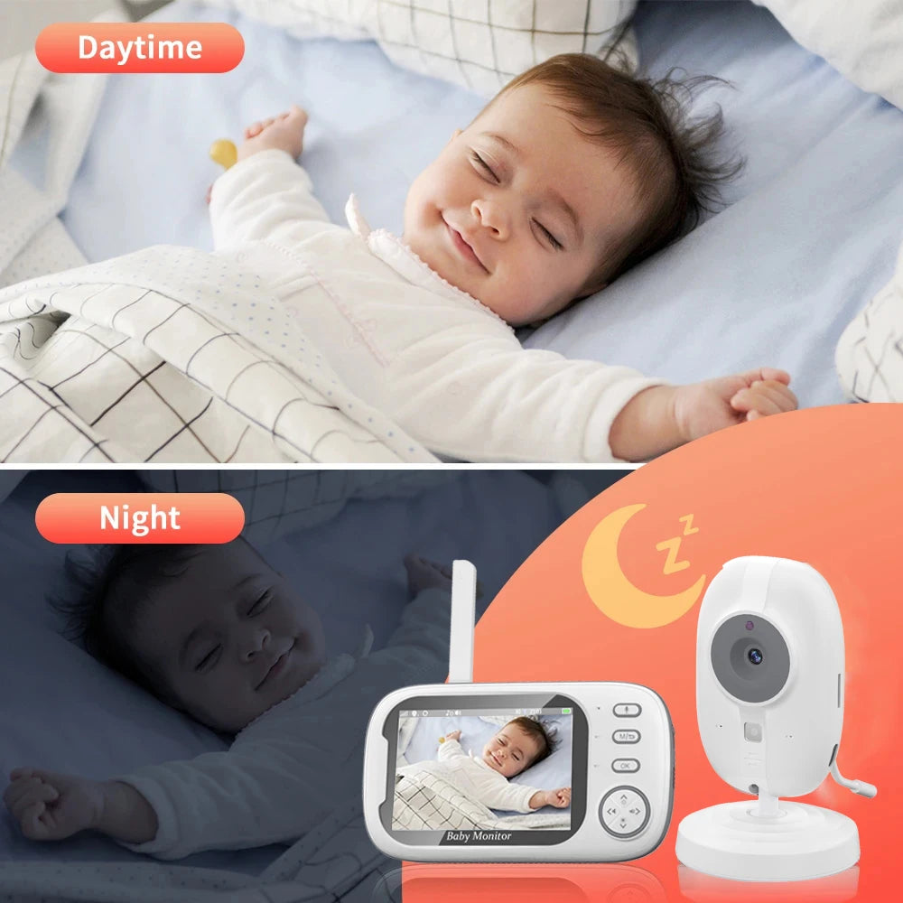 Cdycam New 3.5 inch Wireless Video Baby Monitor Night Vision Temperature Monitoring 2 Way Audio Talk Baby Nanny Security Camera by Smarsty
