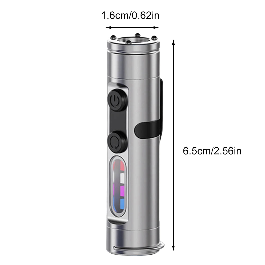 Taclite Mini Flashlight The Ultimate Everyday Micro Tool Emergency Rechargeable LED Magnetic Tactical Flashlight with Hat Clip