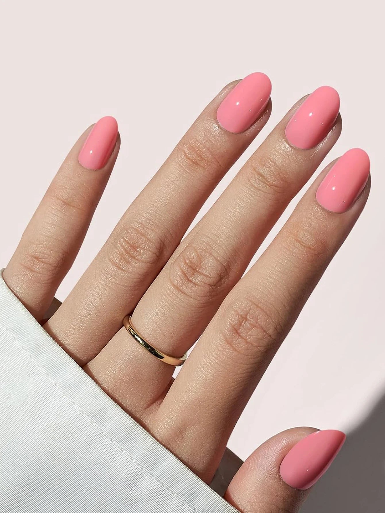 Medium White Square Press On Nails 24PCS for Parties - Smarsty