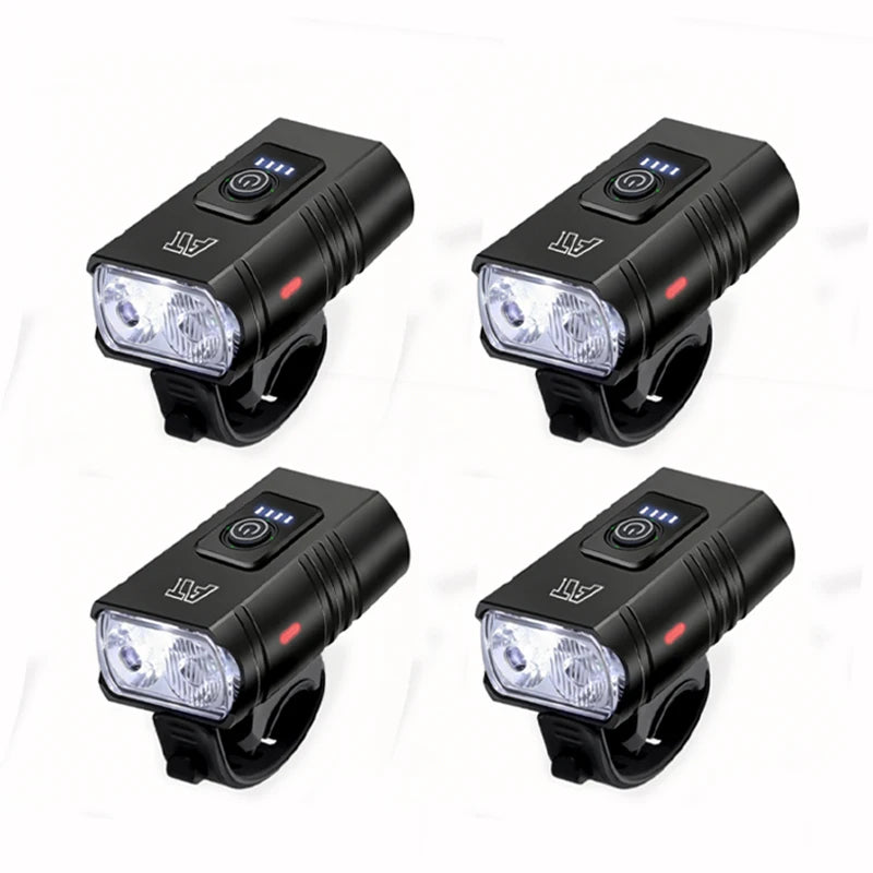 LED Bicycle Front Light Type-C Rechargeable Bicycle Headlight MTB Road Bike Headlamp Easy to Install Cycling Accessories - Smarsty