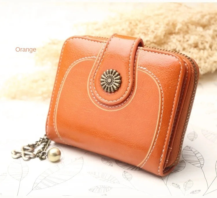Women Wallets and Purses PU Leather Money Bag Female Short Hasp Purse Small Coin Card Holders Blue Red Clutch New Women Wallet - Smarsty
