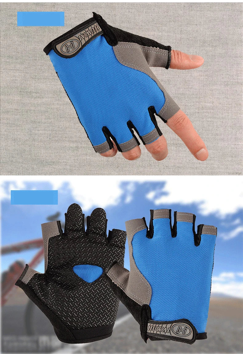 Breathable Anti Slip Half Finger Cycling Gloves for Men and Women - Smarsty