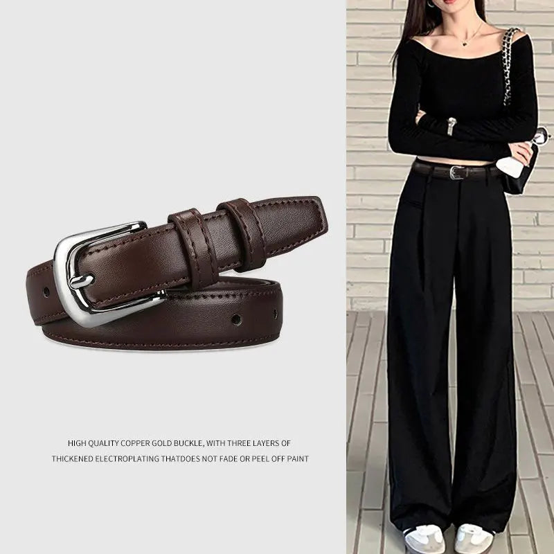 Women's Retro PU Leather Waist Belt for Jeans - Smarsty