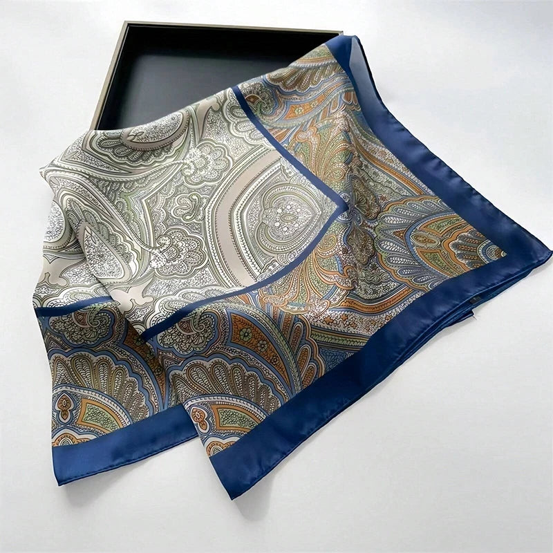 Luxury Silk Scarf Women Satin Shawl Sun Protection Wrap - Smarsty