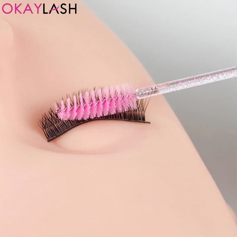 100pcs Disposable Eyelash Brushes for Flawless Application - Smarsty
