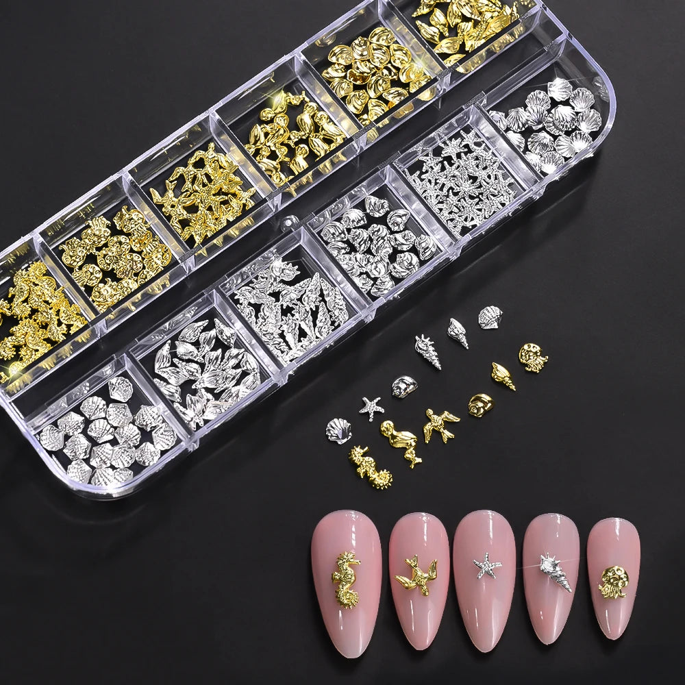 3D Sea Theme Nail Art Charms for Summer DIY - Smarsty