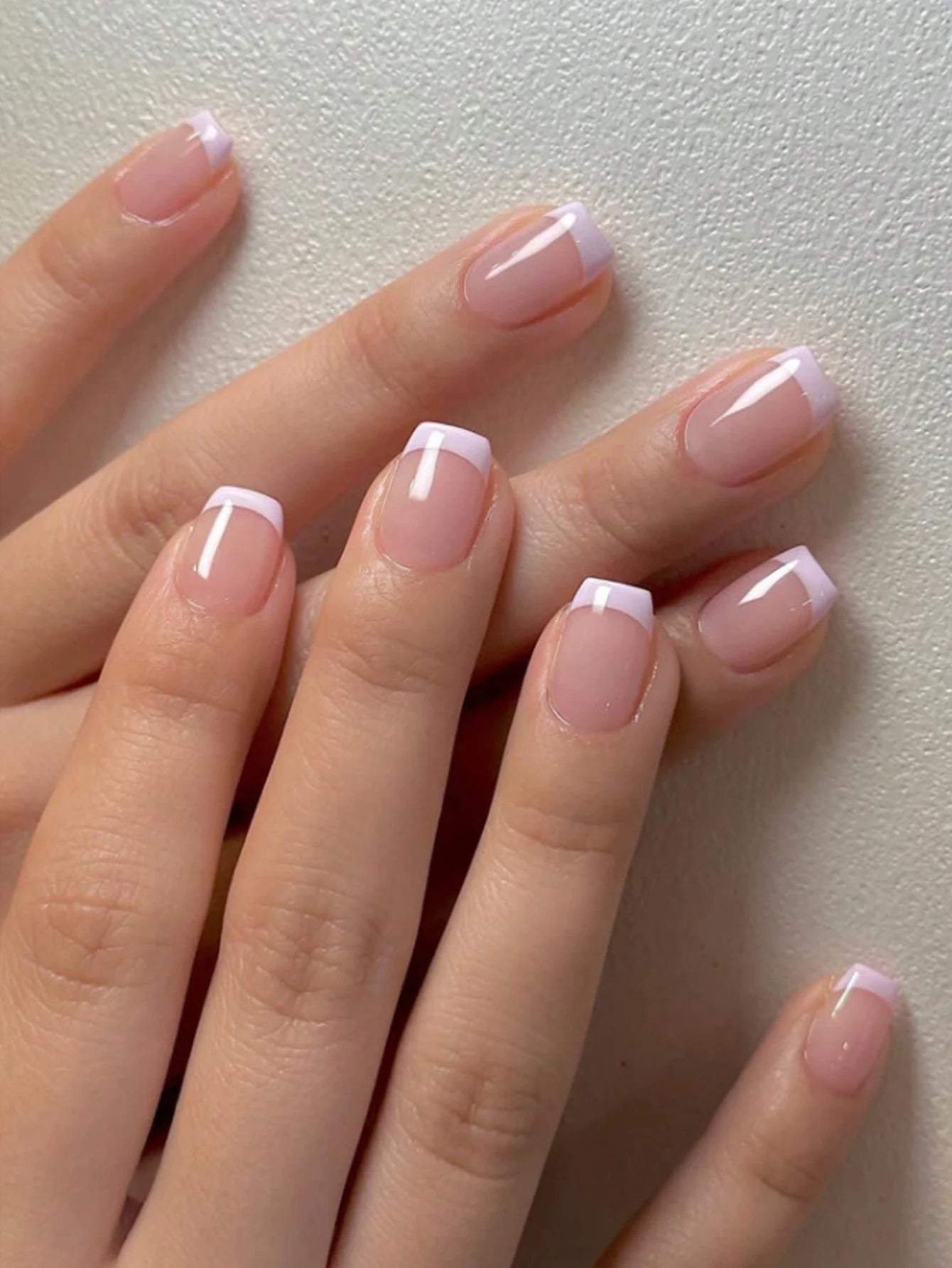 Medium White Square Press On Nails 24PCS for Parties - Smarsty