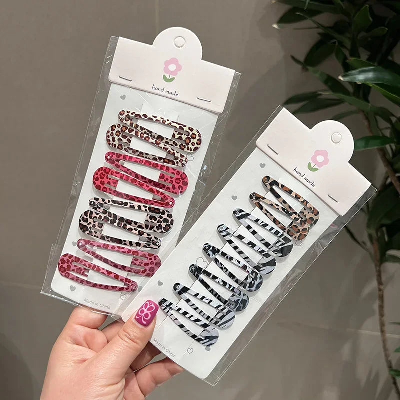 Leopard Print Hair Clips Set for Women - Smarsty