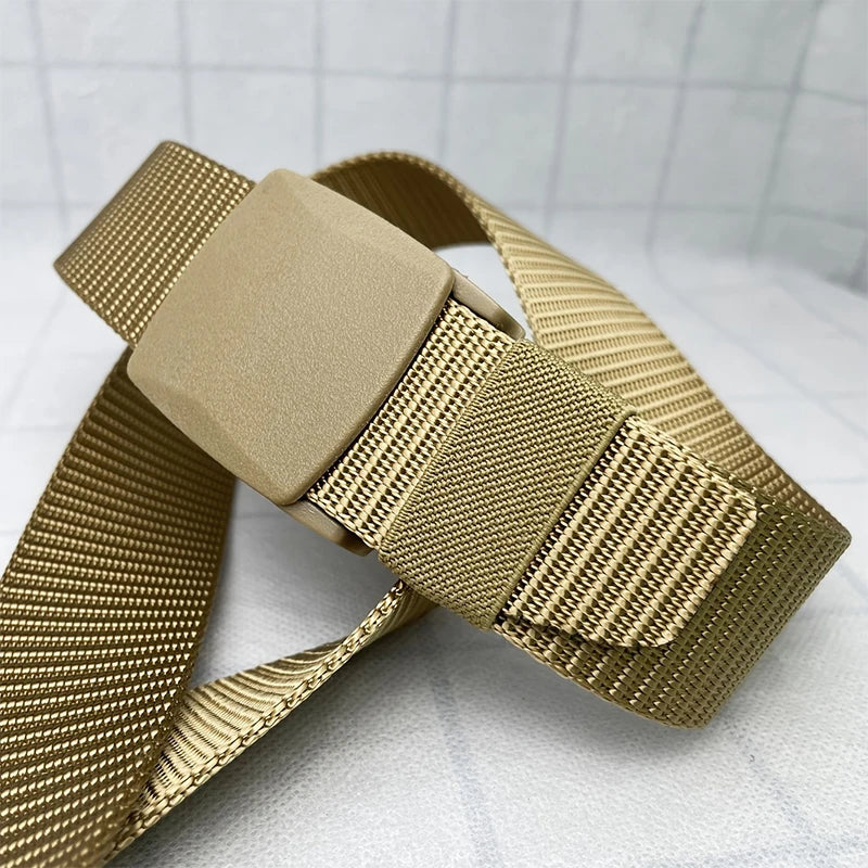 Durable Casual Canvas Belt With Easy Adjust Buckle - Smarsty