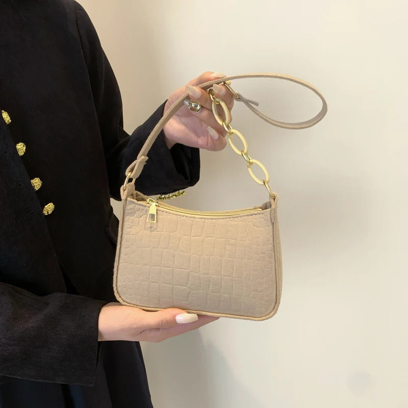 Felt Shoulder Bag For Women Crescent Saddle Purse Design - Smarsty