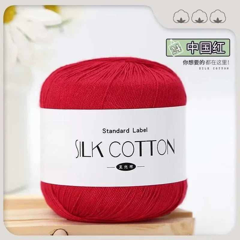 Silk Cotton Crochet Yarn for Soft Baby Knitting - Smarsty