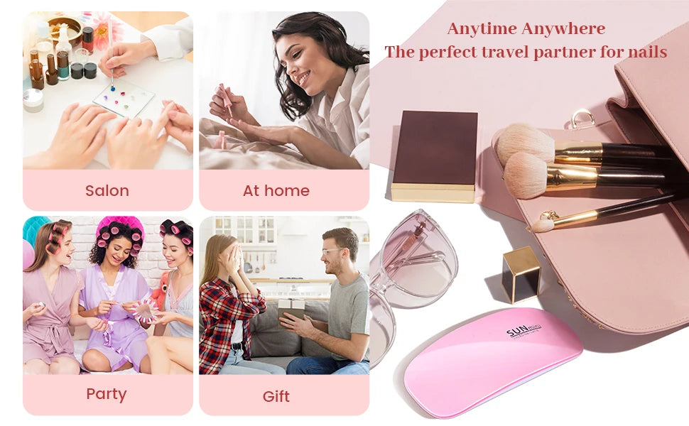 Portable UV Nail Dryer Lamp for Quick Gel Polish Drying - Smarsty