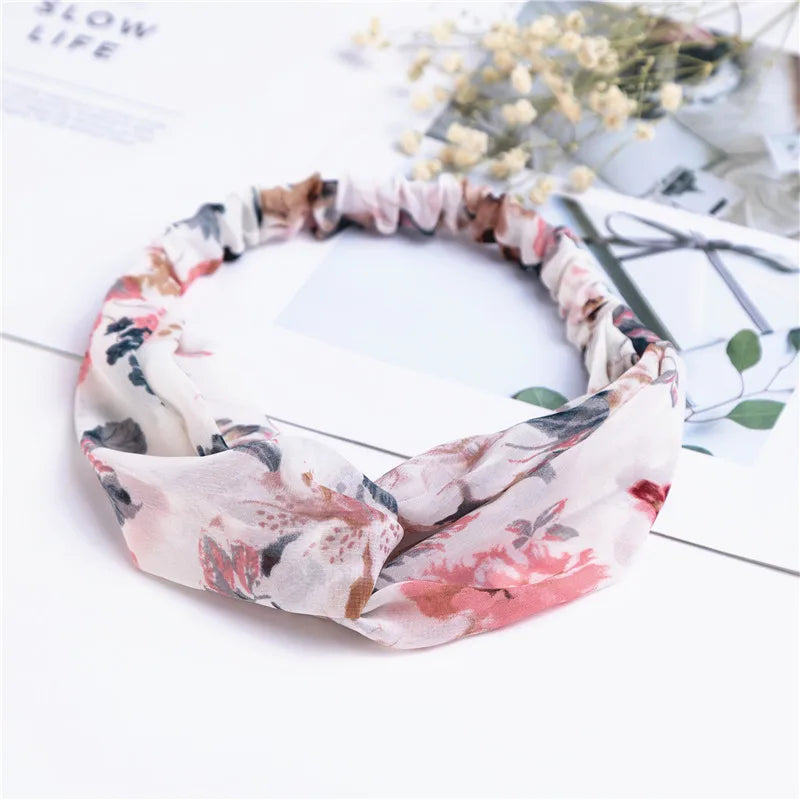 Bohemian Print Headbands For Women Vintage Turban Comfort - Smarsty