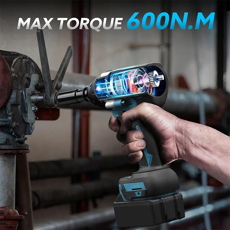 1800NM Cordless Electric Impact Wrench with Brushless Motor - Smarsty