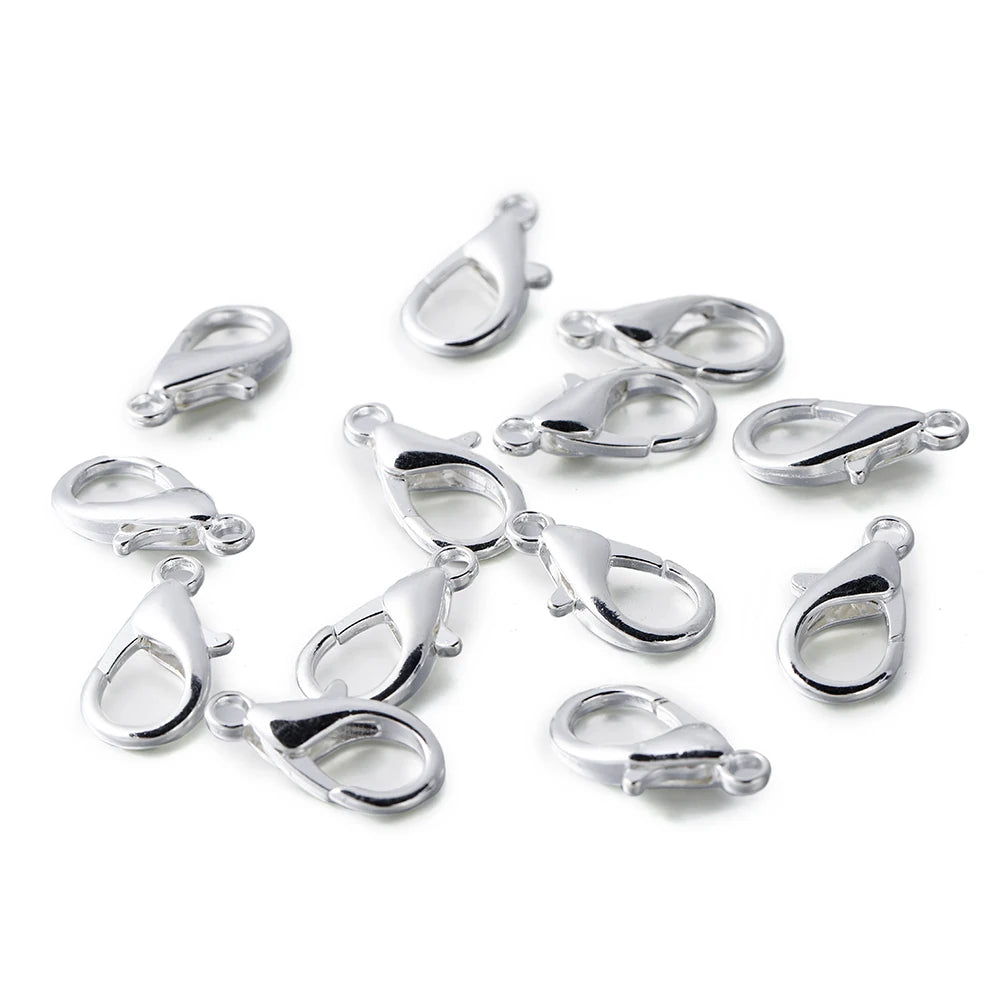 100pcs Lobster Clasps Jewelry Findings for DIY Making - Smarsty