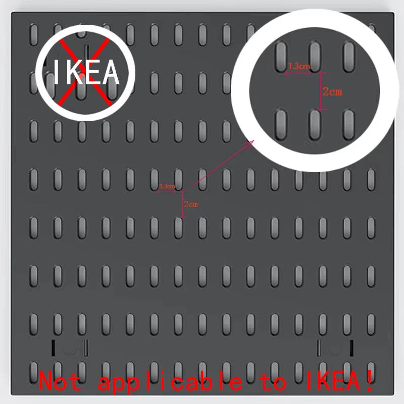 No Punching Pegboard Wall Organizer Panel Shelves For Gamer Room,bathroom,kitchen Storage Rack Organizer Pegboard Accessories