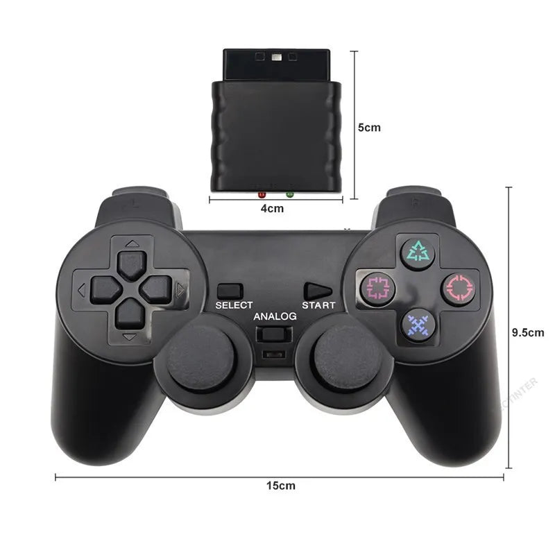 Wireless Gamepad for PlayStation 2 with Vibrating Joystick - Smarsty