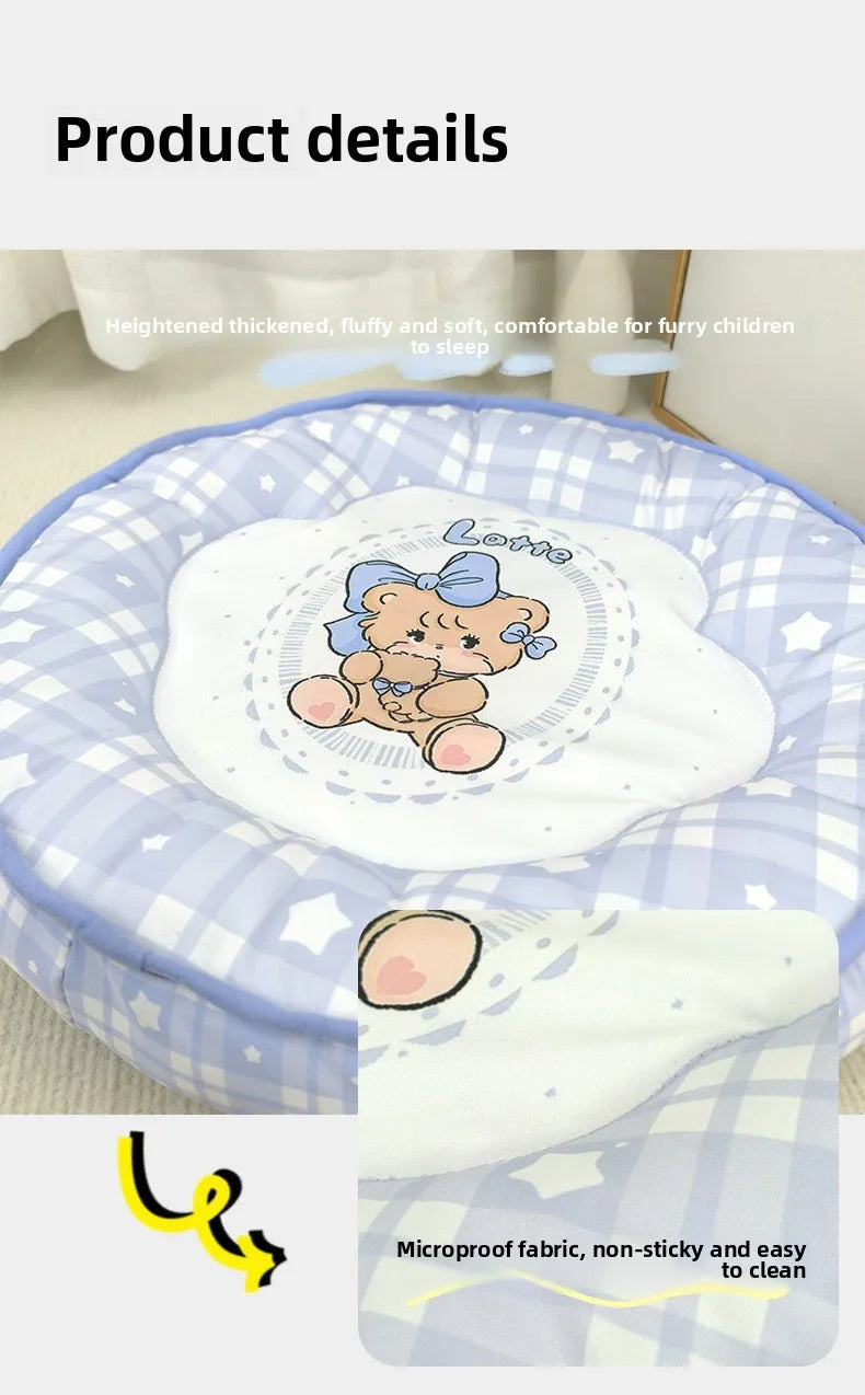 Round 50cm Reusable Pet Cooling Mat for Cats and Dogs - Smarsty