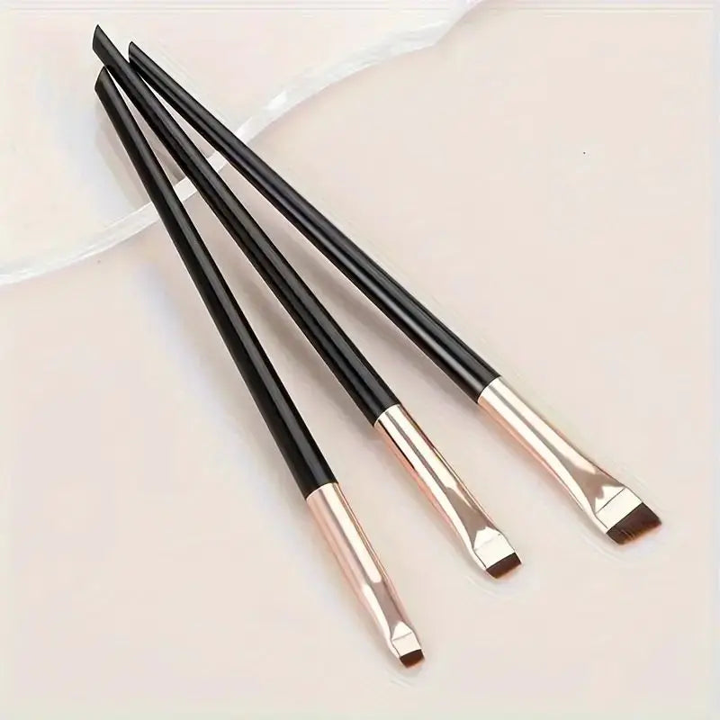 Eyeliner and Eyebrow Brushes Set for Precision Makeup Application - Smarsty