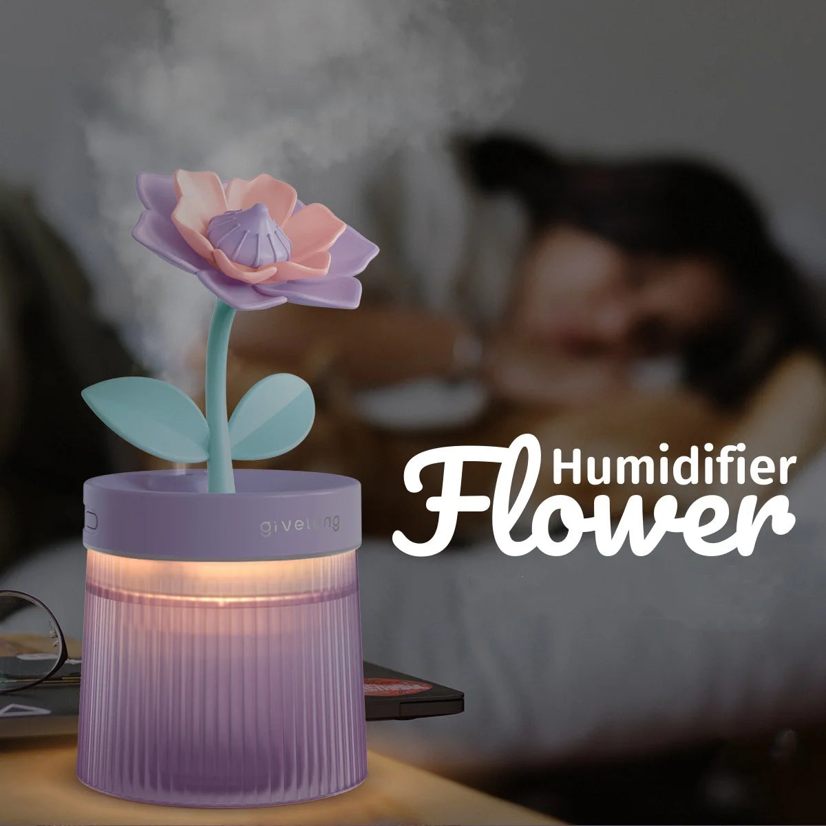 Portable USB Ultrasonic Aroma Diffuser With Colorful Lights - Smarsty