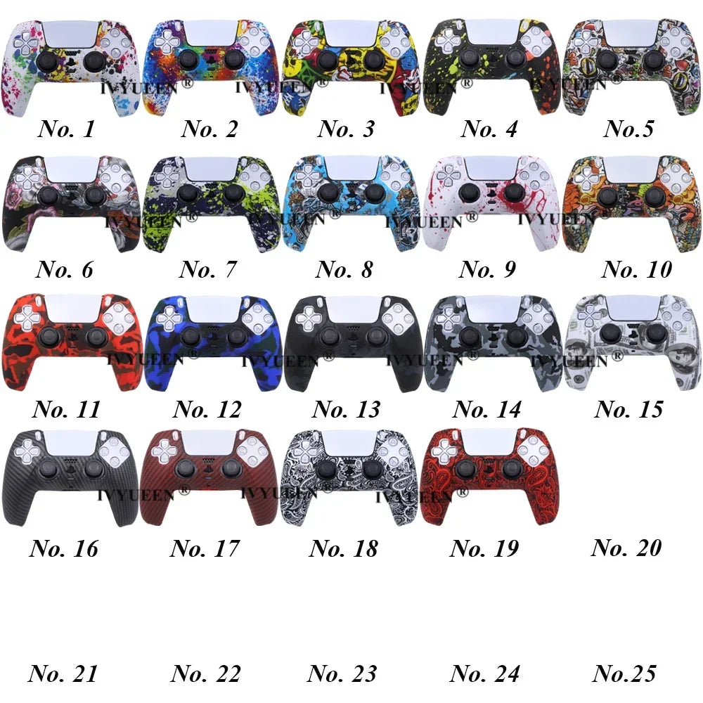Water Transfer Printing Silicone Case for PS5 Controller - Smarsty