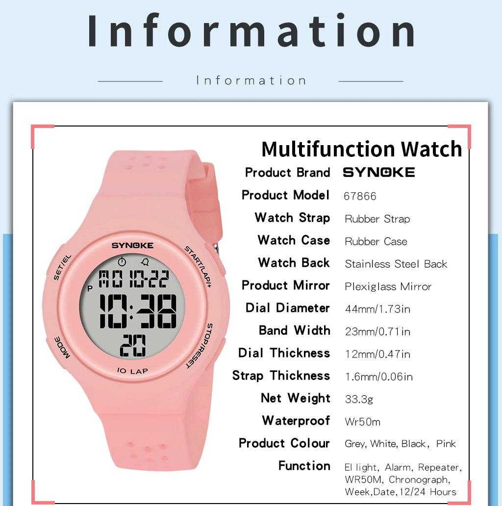 Waterproof Outdoor Sport Watch for Men with LED Display - Smarsty