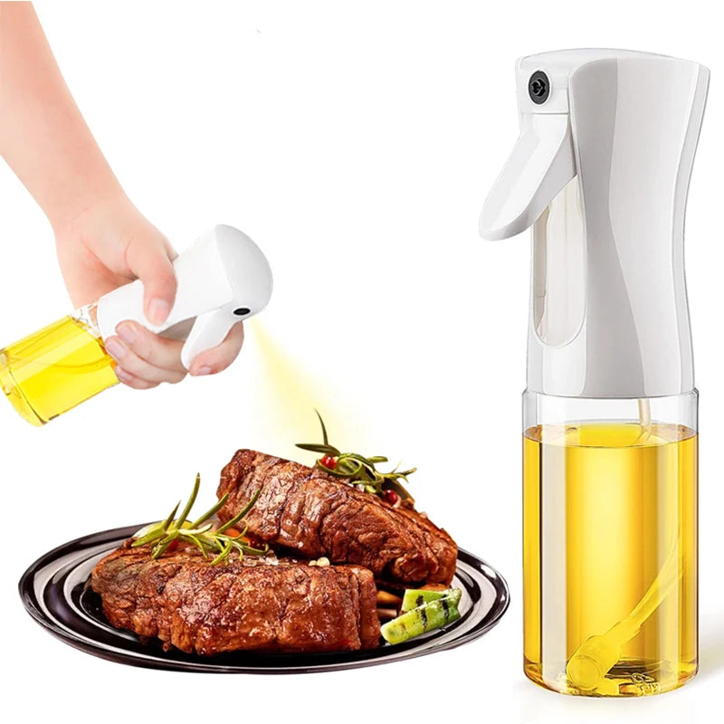 200/300/500ml Oil Spray Bottle BBQ Cooking Olive Oil Sprayer Plastic Baking Oil Spray Empty Bottle Vinegar Bottle Or Oil brush - Smarsty