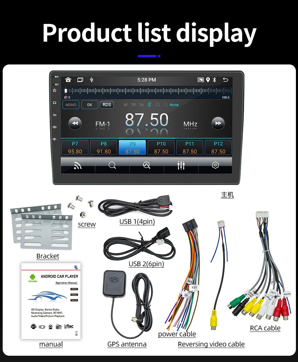 Android Auto Car Stereo 7 9 10Inch IPS Display GPS - Smarsty