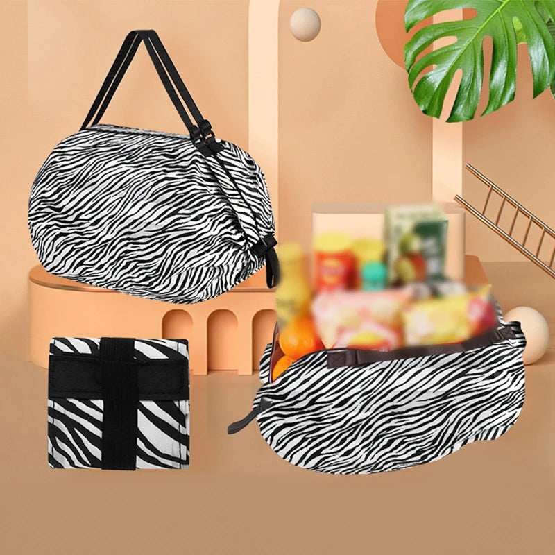 Foldable Waterproof Shopping Bag Portable Travel Tote - Smarsty