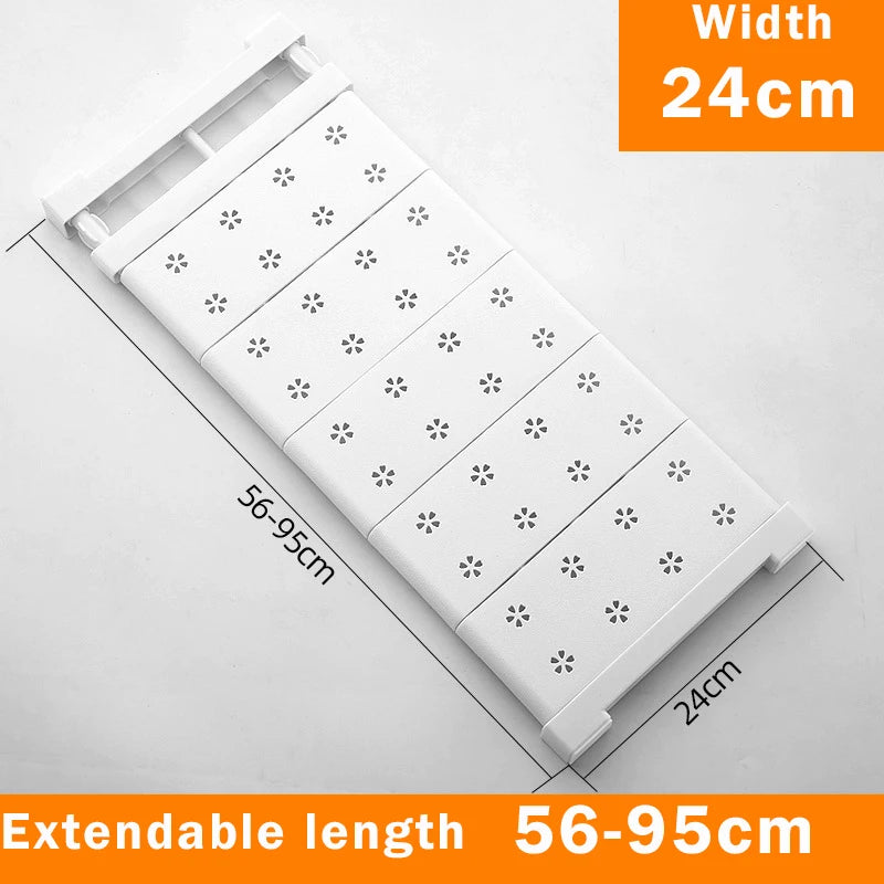 Adjustable Closet Organizer Storage Shelf Wall Mounted Kitchen Rack Space Saving Wardrobe Decorative Shelves Cabinet Holder by Smarsty