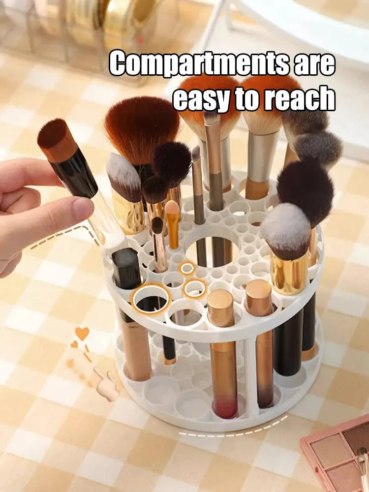 Makeup Brush Storage Rack with Compartment Design - Smarsty