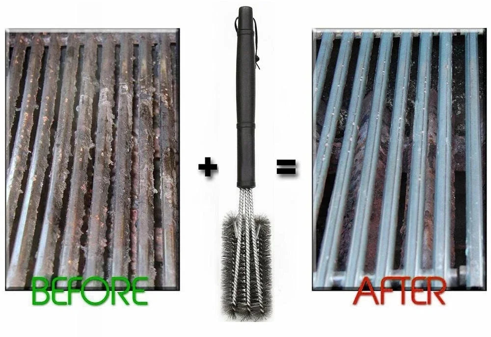 Stainless Steel BBQ Brush for Effortless Grill Cleaning - Smarsty