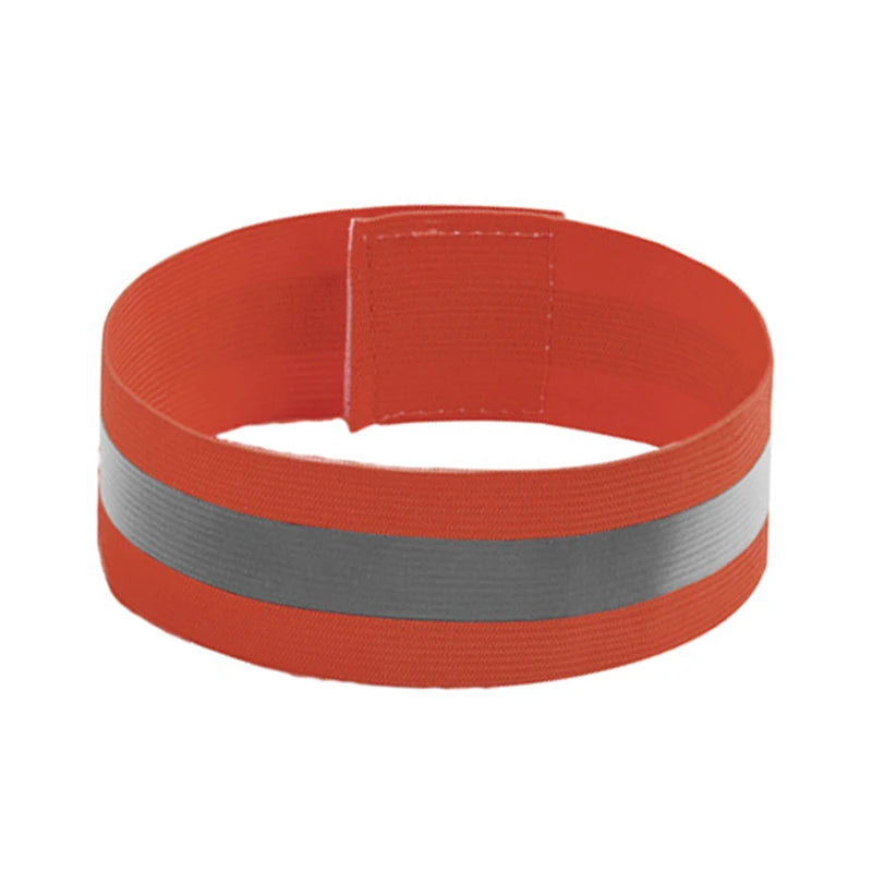 1 Pair Reflective Bands Elastic Armband Wristband Ankle Leg Straps Kids Safety Reflector Outdoor Night Cycling Jogging Running