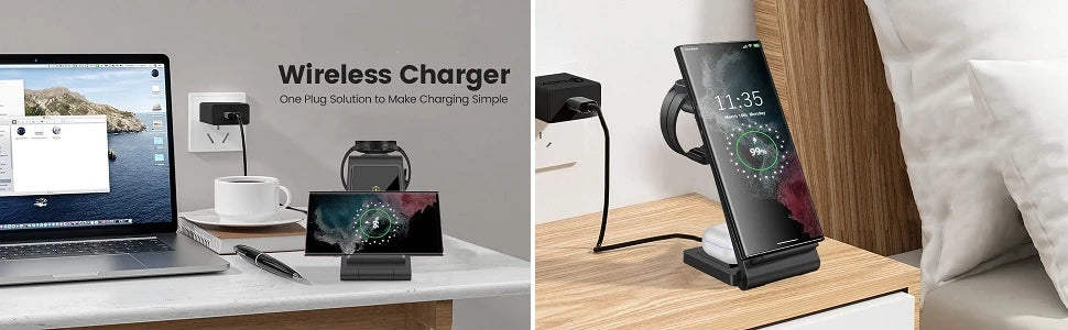 Three In One Wireless Charger Station With Fast Charging - Smarsty