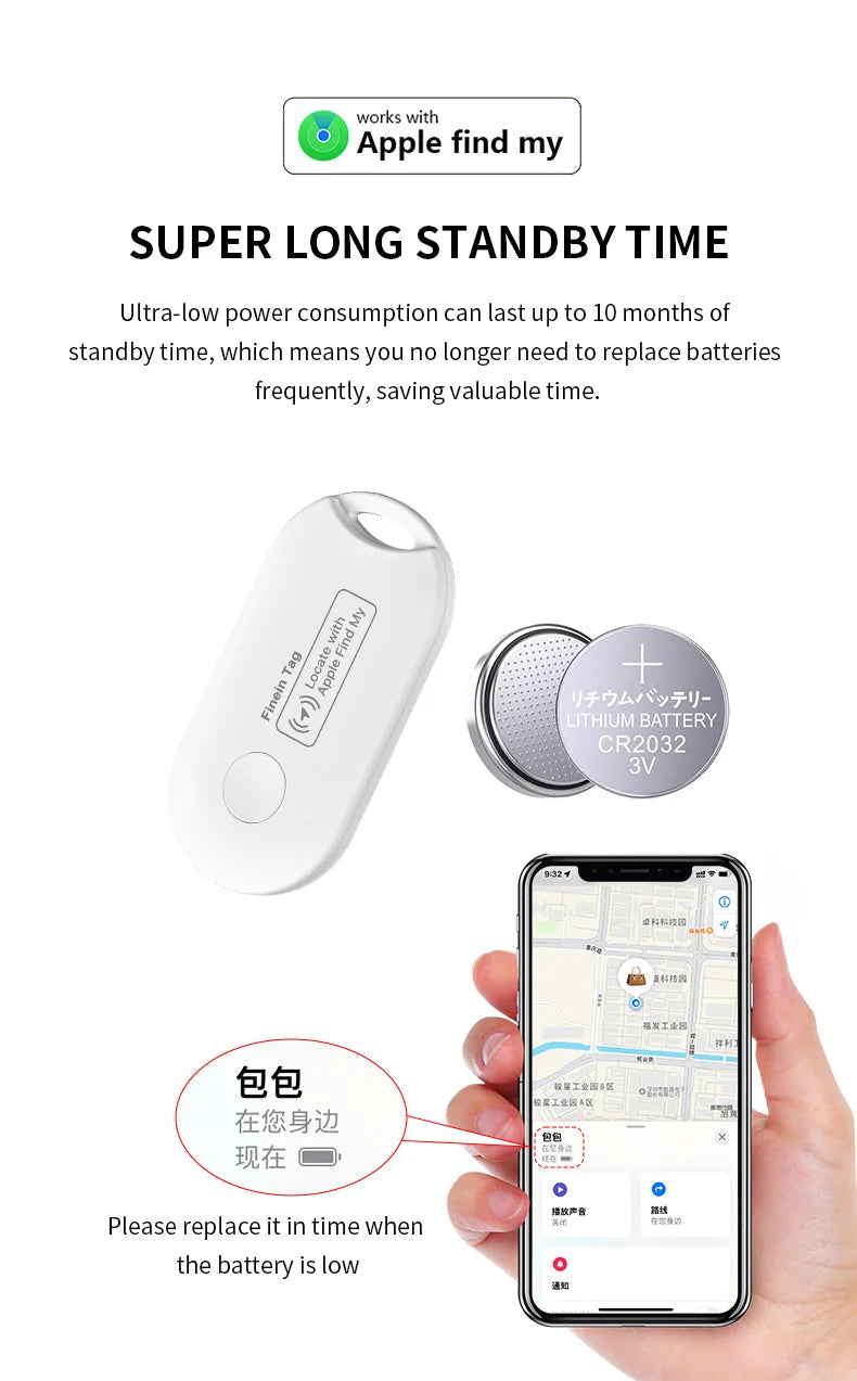 Mini GPS Tracker with Bluetooth Range for Easy Item Location - Smarsty