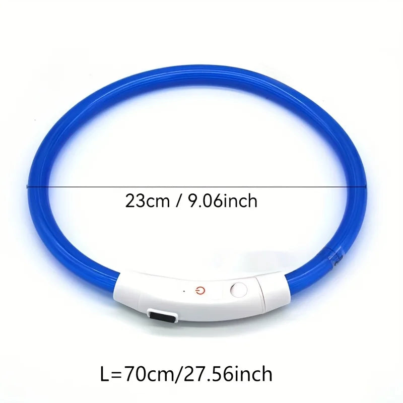USB Rechargeable LED Dog Collar for Safety - Smarsty