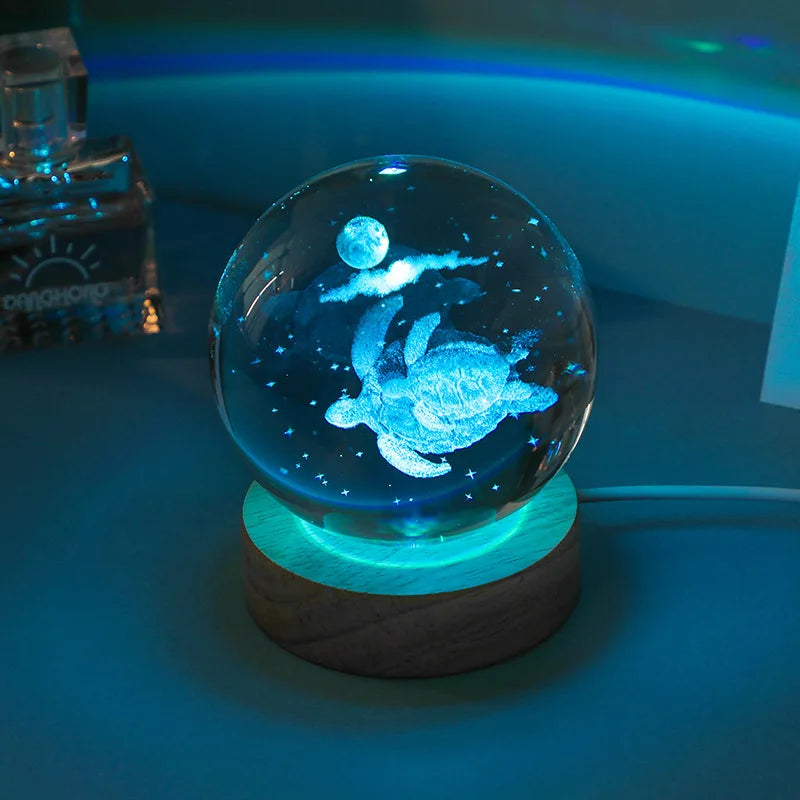 3D Crystal Galaxy Night Light for Home Decor - Smarsty