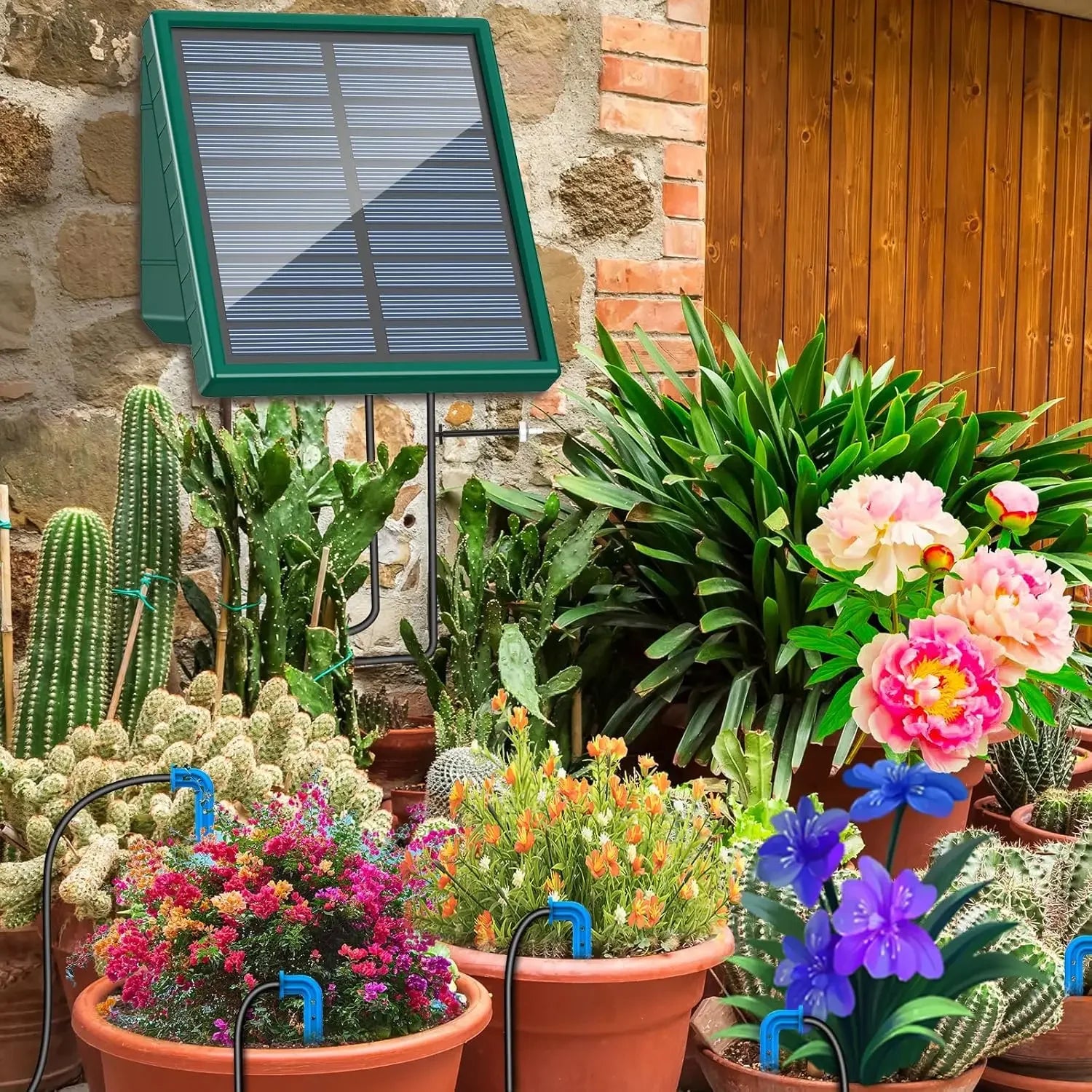 Solar Powered Automatic Drip Irrigation System for Gardens - Smarsty